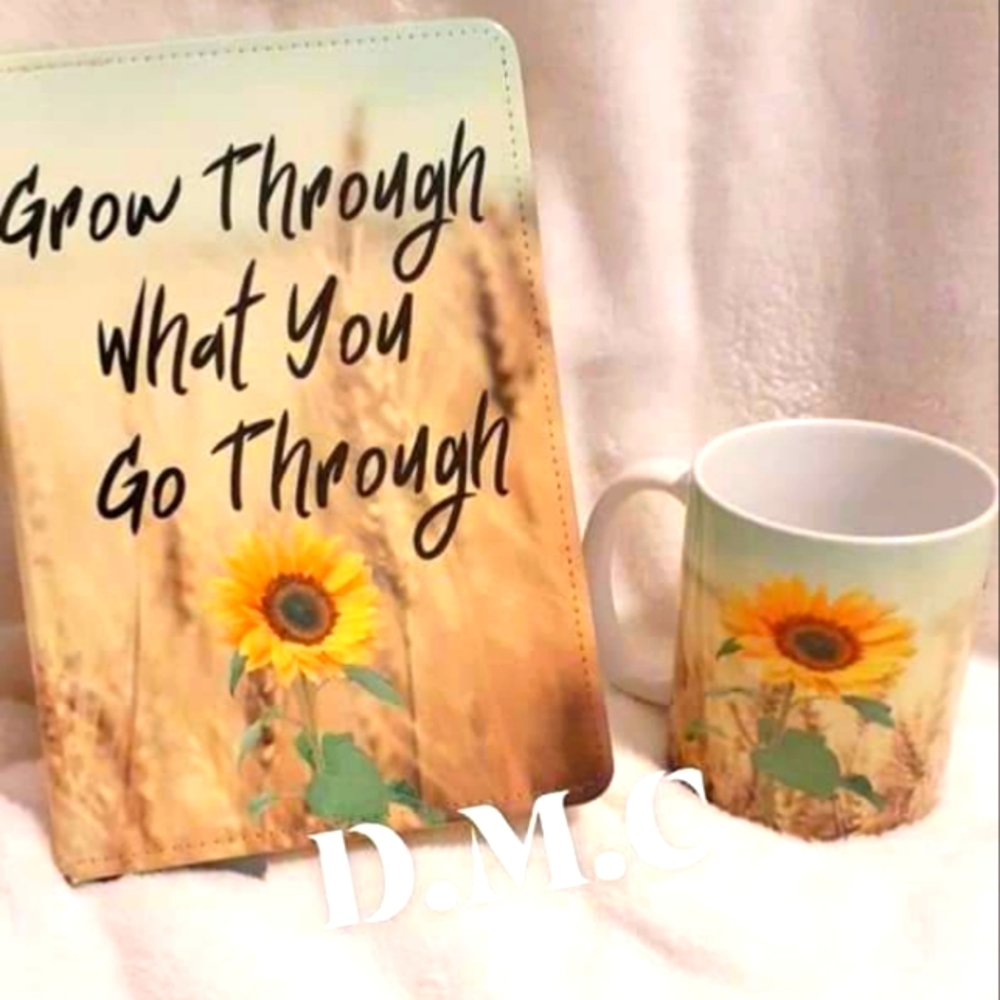 Sunflower Journal and mug set